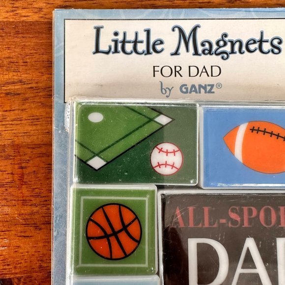 Vintage Ganz Little Magnets for Dad Sports Football Softball Coach Hat 5 Piece - Picture 6 of 12
